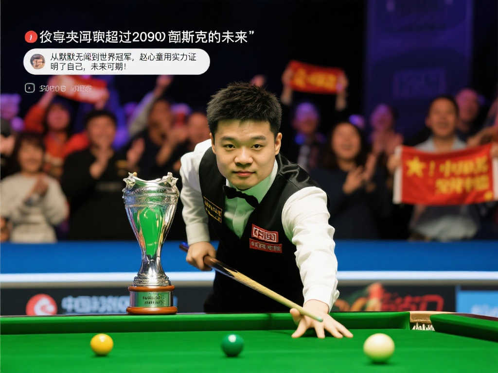 赵心童夺冠四字感言！超2000人祝福，更有粉丝献藏头诗